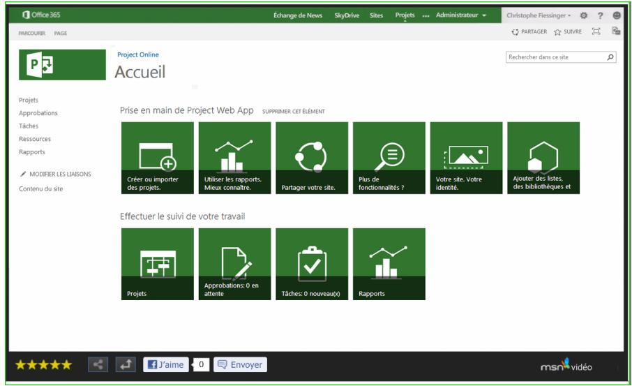 MICROSOFT PROJECT 2010 STANDARD - Utiliser Project Online - 1