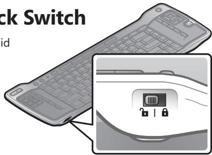MICROSOFT REMOTE KEYBOARD FOR WINDOWS XP MEDIA CENTER EDITION - To lock the keyboard - 1