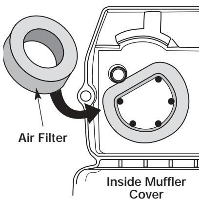 MTD 705R - Cleaning the Air Filter - 1