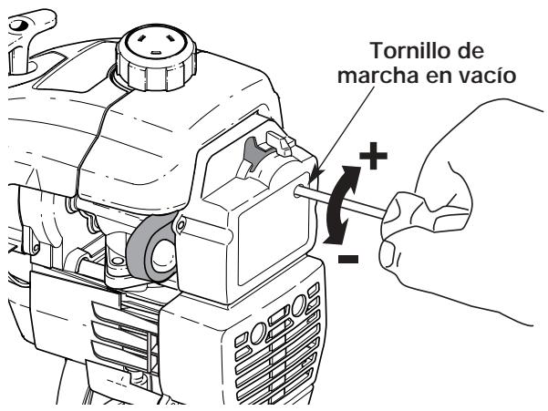 MTD 705R - Ajuste del tornillo de marcha lenta - 2
