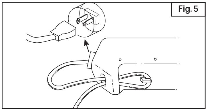 MTD BL50 - CONNECTING THE CORD - 1
