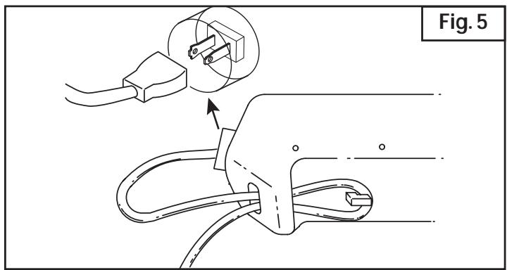 MTD BL50 - Connexion du CORDON d'alimentation - 1