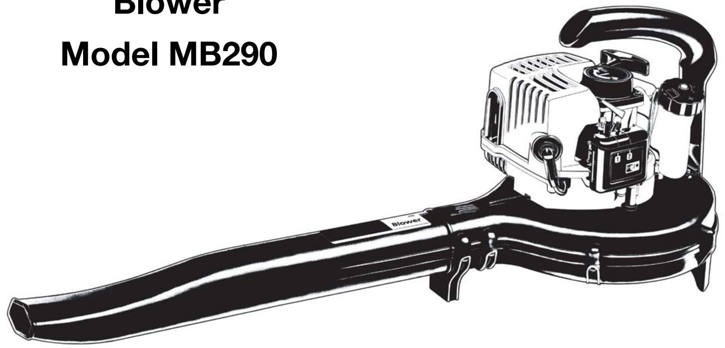 MTD MB290 - Model MB290 - 1