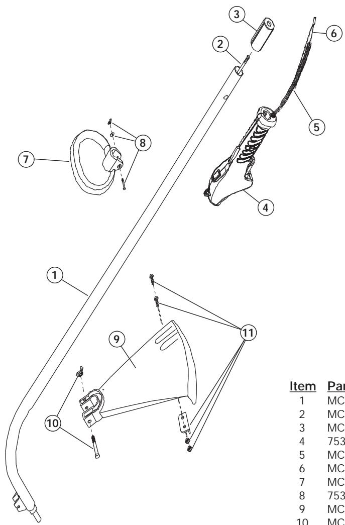MTD MCT33360E - BOOM & TRIMMER PARTS - MODEL MCT33360E 2-CYCLE GAS TRIMMER - 1