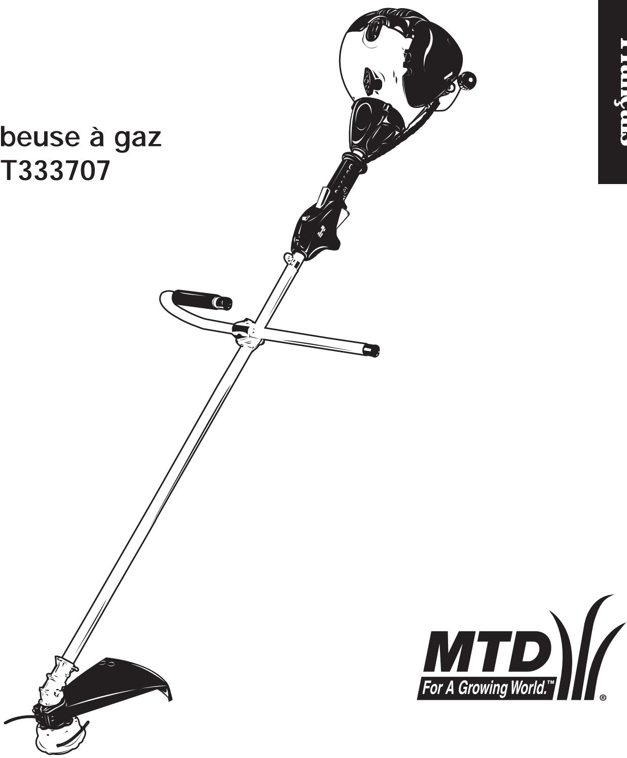MTD MCT333707 - Manuel de l'utilisateur - 1