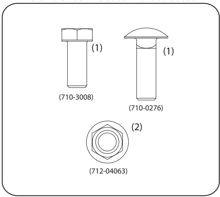 MTD OEM-190-182A - CONTENTS OF HARDWARE PACK - 1
