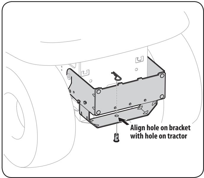 MTD OEM-190-182A - Mount Assembly on Tractor - 2