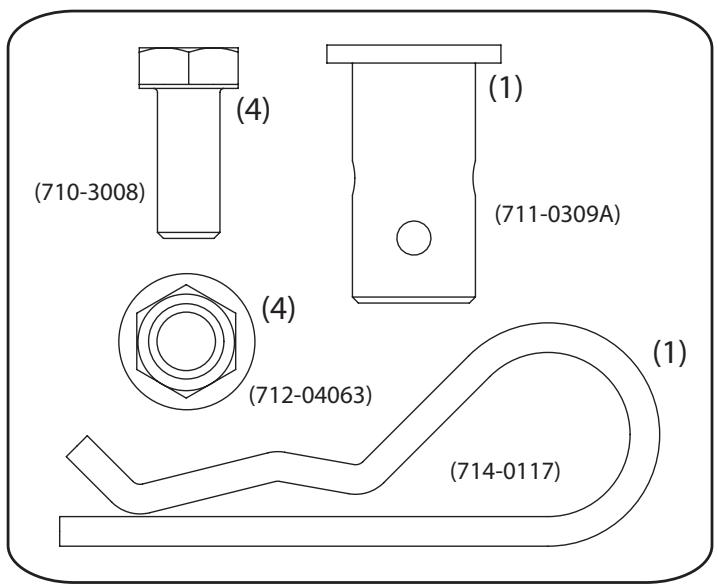 MTD OEM-190-182A - CONTENTS OF HARDWARE PACK - 2