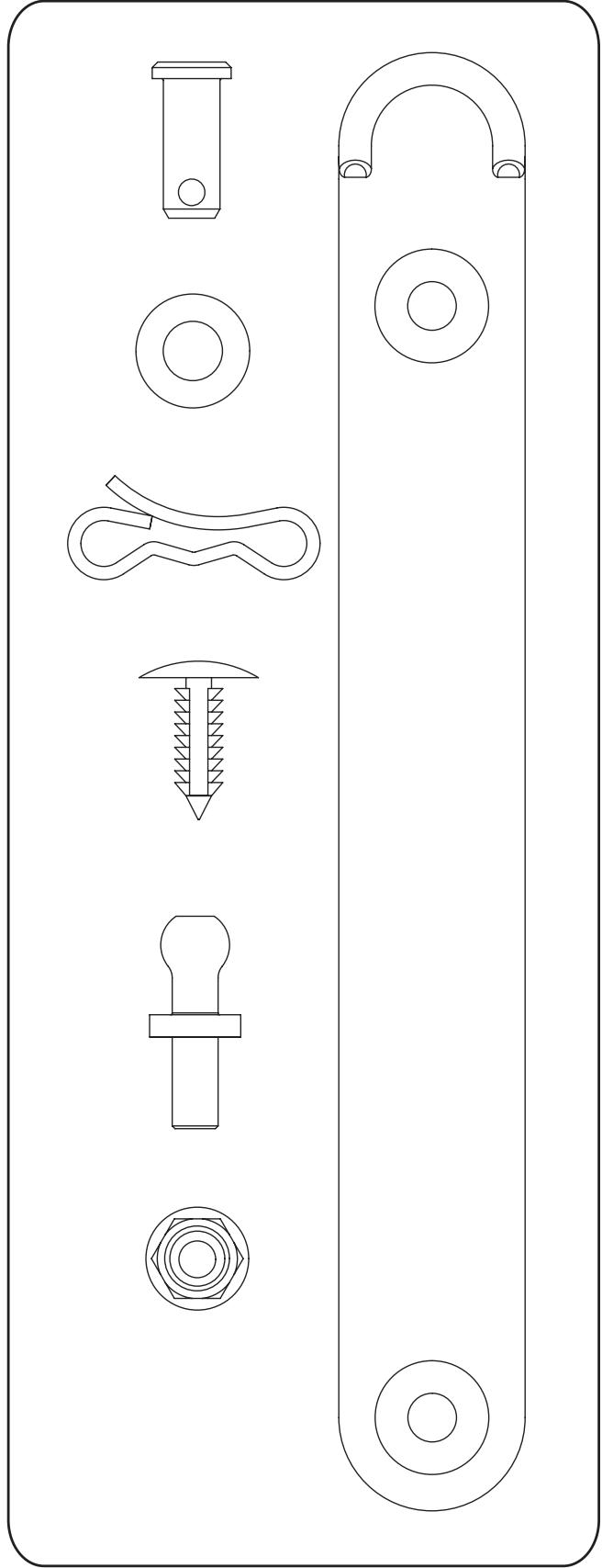 MTD OEM-190-182A - CONTENIDO DEL PAQUETE DE ELEMENTOS DE FERRETERIA - 3