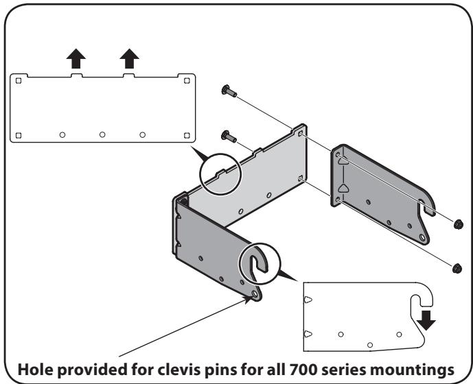 MTD OEM-190-182A - Assemble Mounting Brackets - 1