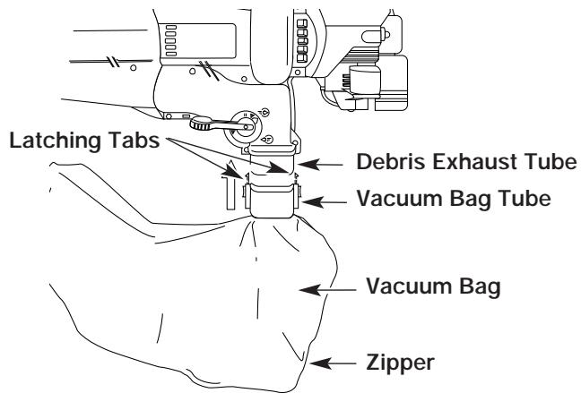 MTD RGBV3100 - ATTACHING AND REMOVING THE VACUUM BAG Attaching - 3