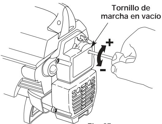 MTD RGBV3100 - Ajuste del tornillo de marcha lenta - 2
