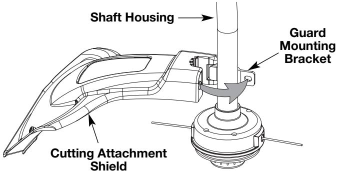 MTD TB10CS - INSTALL THE CUTTING ATTACHMENT SHIELD - 2