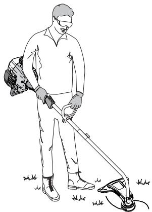 MTD TB15CS - HOLDING THE TRIMMER - 2