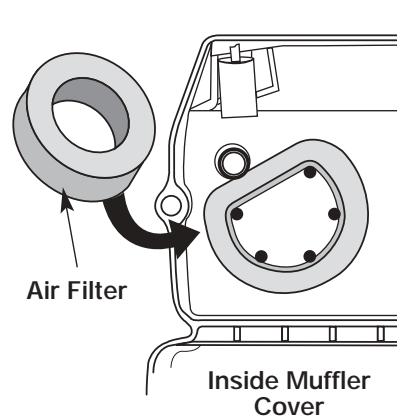MTD TB15CS - Cleaning the Air Filter - 1