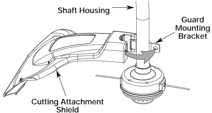 MTD TB15CS - INSTALL THE CUTTING ATTACHMENT SHIELD - 2