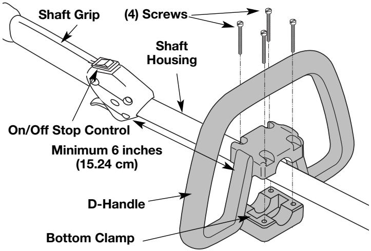 MTD TB20DC - INSTALLING AND ADJUSTING THE D-HANDLE - 1