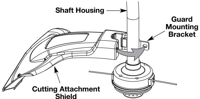 MTD TB20DC - INSTALL THE CUTTING ATTACHMENT SHIELD - 2