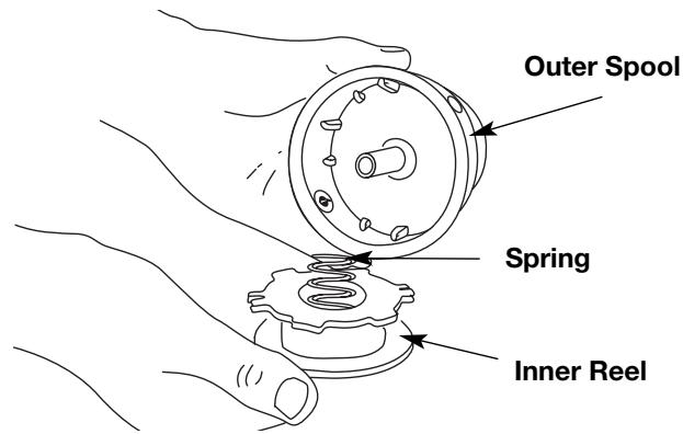 MTD TB20DC - Winding the Existing Inner Reel - 2