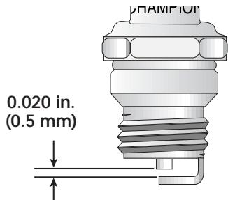 MTD TB250 - REPLACING THE SPARK PLUG - 2