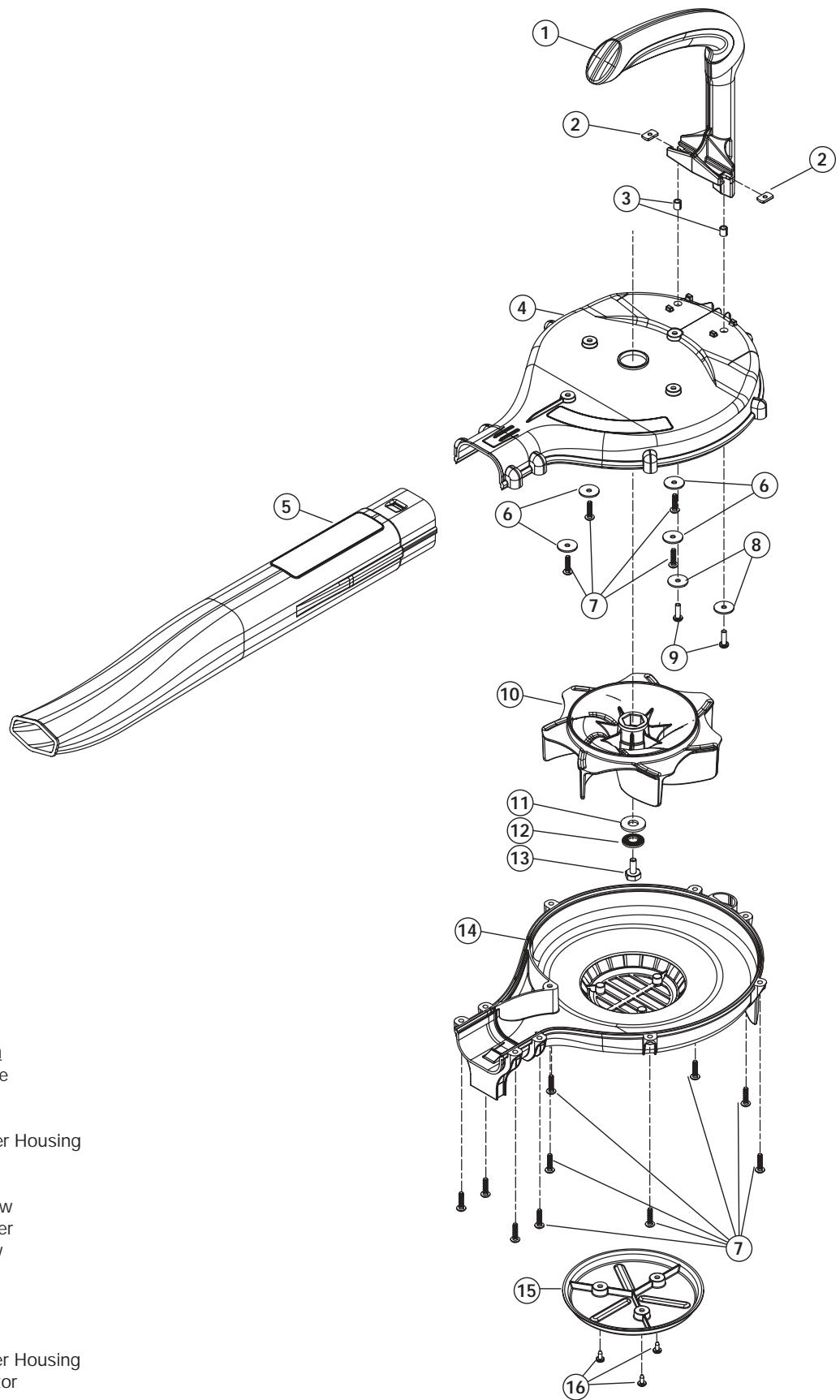 MTD TB250 - 2-CYCLE GAS BLOWER - 1