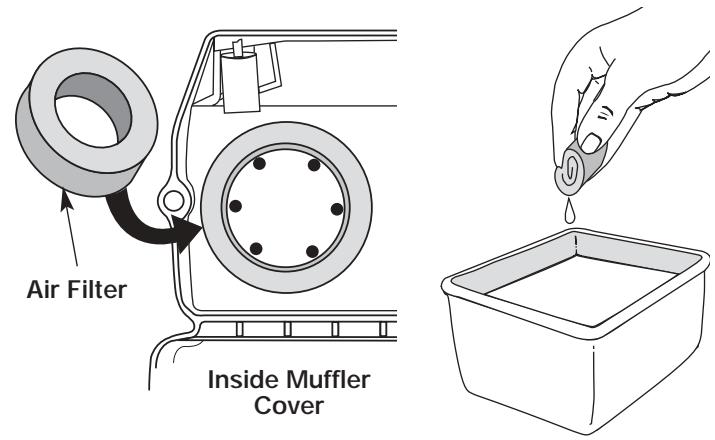 MTD TB320BV - Cleaning the Air Filter - 1