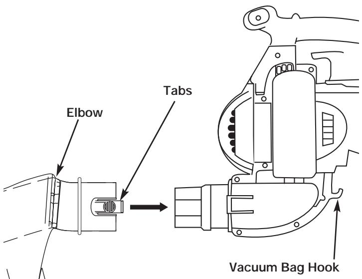 MTD TB320BV - Installing the Vacuum Bag - 1