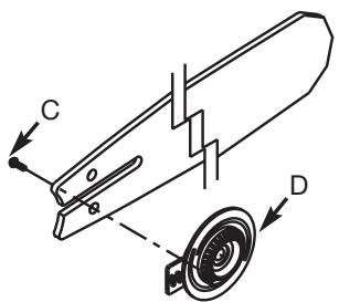 MTD TB3516 - INSTALL THE GUIDE BAR - 4