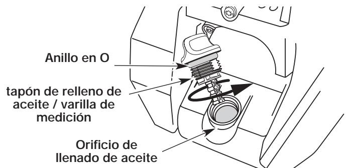 MTD TB425CS - INSPECCION DEL NIVEL DE ACEITE - 3