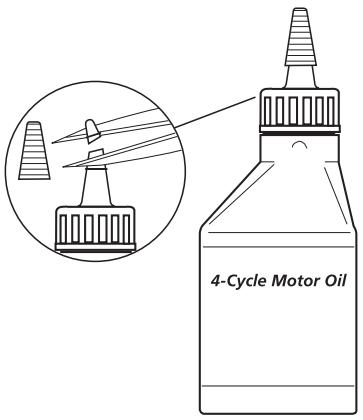 MTD TB425CS - CARGA DE ACEITE EN EL CARTER DEL CIGUENAL: USO INICIAL - 1
