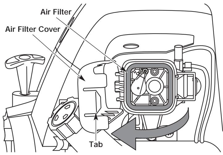 MTD TB425CS - Cleaning the Air Filter - 2