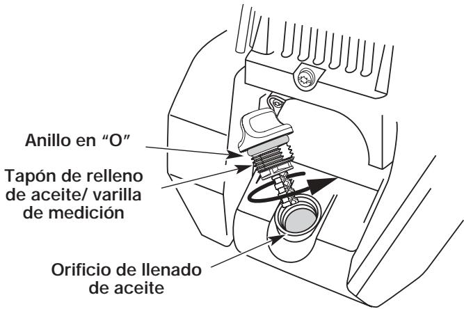 MTD TB425CS - CARGA DE ACEITE EN EL CARTER DEL CIGUENAL: USO INICIAL - 2