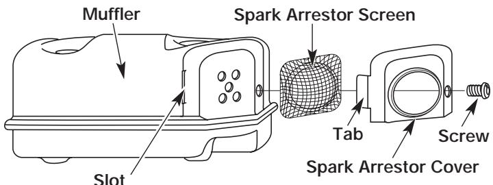 MTD TB490BC - SPARK ARRESTOR MAINTENANCE - 1
