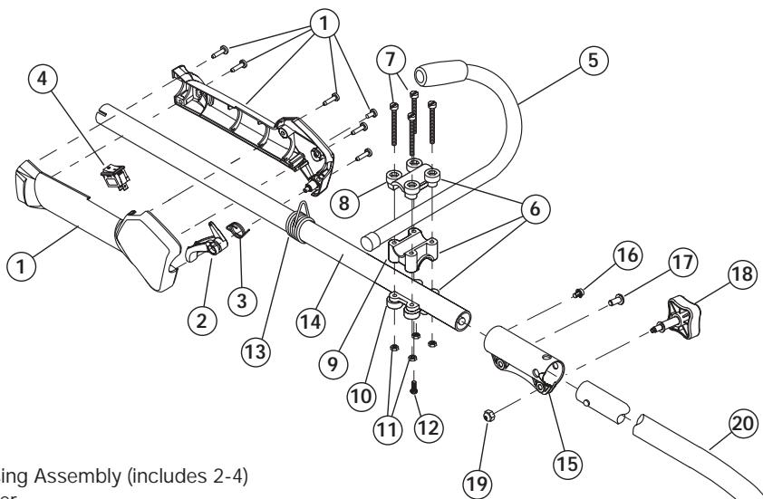MTD TB490BC - BOOM AND TRIMMER PARTS - MODEL TB425CS 4-CYCLE GAS TRIMMER - 1