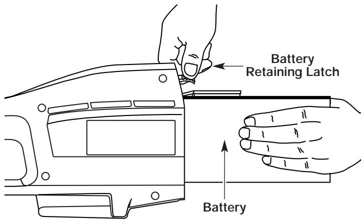 MTD TB55B - Removing the Battery - 2