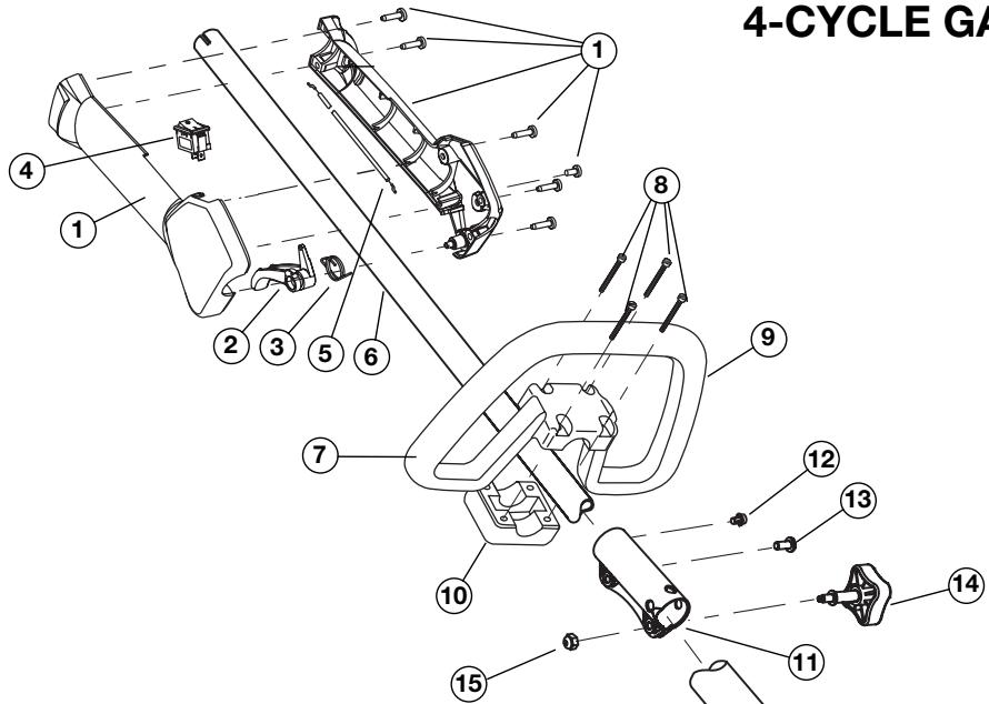MTD TB575SS - 4-CYCLE GAS TRIMMER - 1
