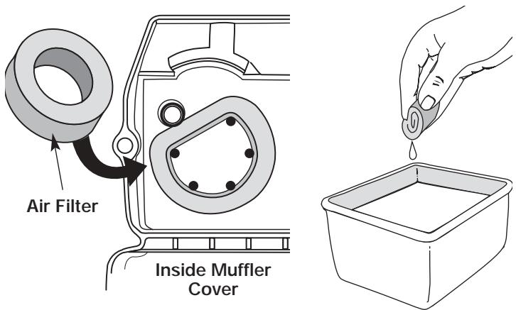 MTD Y28 - Cleaning the Air Filter - 1