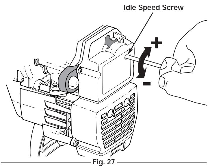 MTD Y28 - Adjust Idle Speed Screw - 2