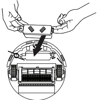 IROBOT ROOMBA 5210 - Legen Sie die Batterie in den Roomba ein. - 1