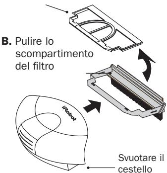 IROBOT ROOMBA 5210 - Pulire lo scompartimento del filtrodi Roomba - 1