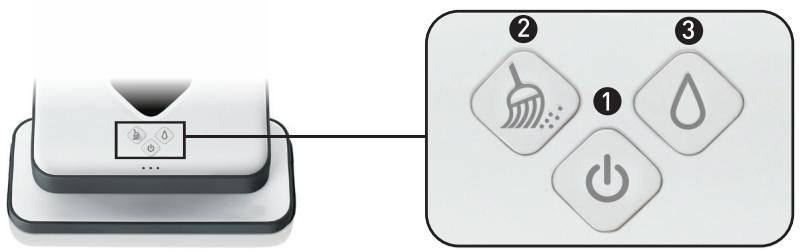 IROBOT BRAVA 380T - Boutons et voyants - 1