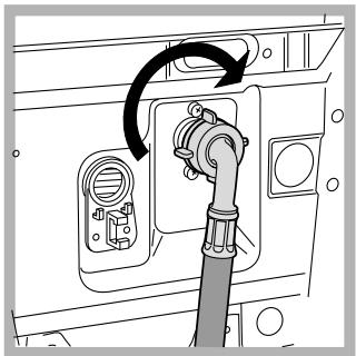 HOTPOINT-ARISTON AVTL 83 - Connecting the water inlet hose - 2