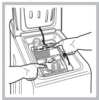 HOTPOINT-ARISTON AVTL 83 - Comment ouvrir et fermer le tambour - 4