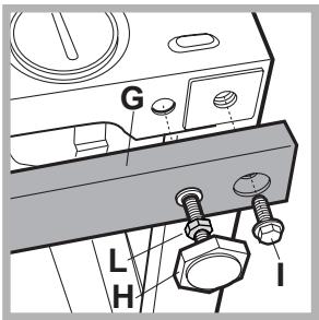 HOTPOINT-ARISTON LBE 129 - Réglage de la machine en hauteur. - 1
