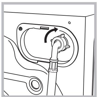 HOTPOINT-ARISTON LBE 68 - Connecting the water inlet hose - 2