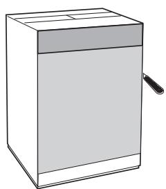 HOTPOINT-ARISTON LBE 68 - Applicazione del pannello in legno alla porta e insertimento della macchina nei mobili: - 1