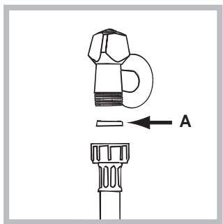 HOTPOINT-ARISTON LBE 68 - Connecting the water inlet hose - 1