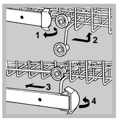 HOTPOINT-ARISTON LF 70 - Réglez la hauteur du panier supérieur - 1