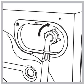 HOTPOINT-ARISTON AQ8F 49 X - Raccordement du tuyau d'arrivée de l'eau - 1