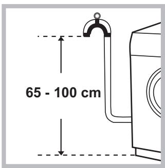 HOTPOINT-ARISTON AQ9D 69 U - Connecting the drain hose - 1